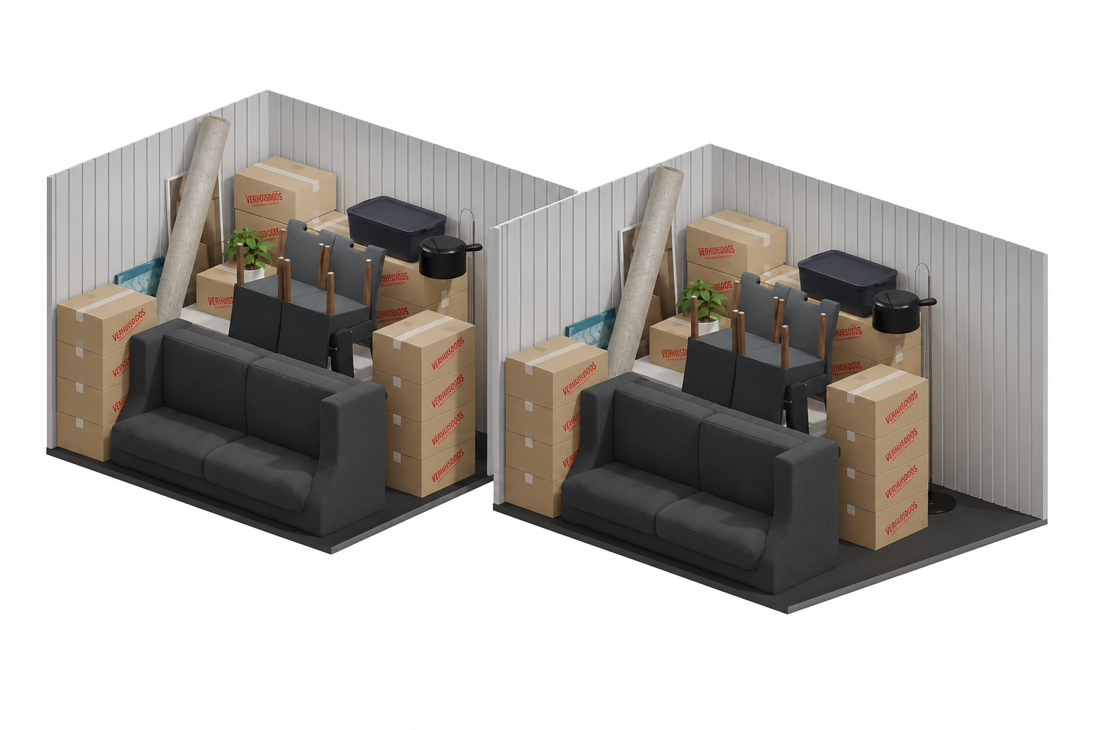 2 x Opslagboxx 10m³